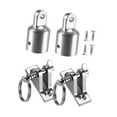 thumbnail image 3 of yuksok 2 Pcs Charnières de Pont et Matériel de Pointe d'Il s'Adapte au Tube de 1 Pouce Pièces de Réparation Robustes pour Bateau Rvs Acier Inoxydable de Qualité Marine 60x16mm Charnière, 3 of 9