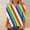 A232 White, variant on Long Sleeve Top for Women Classic Vertical Rainbow Stripes Print Crewneck Lightweight Breathable Fabric Casual Modern Stylish Workwear Relaxed Fit Shirt