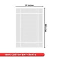 thumbnail image 5 of Ample Decor Cotton Bath Mats 6 Pack 34x20 inches 1350 GSM - for Bathroom Floor, Shower - White, 5 of 8