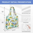 thumbnail image 7 of Wukai Summer Leopard Sturdy and Stylish Reusable Canvas Tote Bag: Eco-Friendly, Heavy-Duty Grocery Shopping Bag with Reinforced Handles, 7 of 7