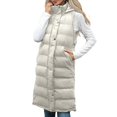 thumbnail image 6 of iOPQO Puffer Vest Womens Long Puffer Vest Zip Jacket Women Parkas for Women Hooded Vest Women Warm Clothes for Women Winter Outfits for Women White 4XL, 6 of 9