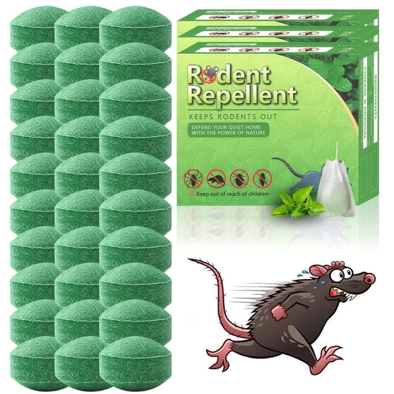 Vamoo 30-Pack Vamoose of All-Natural Rodent Repellent Pouches, Safe & Long.Lasting Mice & Rat control, No Harsh chemicals