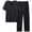 Black, variant on Bovxnpu Men's Clothing Set 2 Piece Loungewear Set Cotton Short Sleeve Crew Neck Men's Casual Pullover Shorts Set