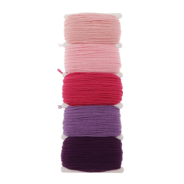 Cuerda , cordón , cordón artesanal, cordón acramé, de equipaje, cordón de cortina para manualidades, manualida Púrpura BLESIY Cuerda de algodón retorcida natural