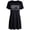 C, variant on JIANLAI Women Letter Print Short Sleeve Sleep Dress Round Neck Soft Loose Sleepshirt, Lightweight Casual Loungewear Night Shirt Dress With Side Slits For Sleeping Indoor Lounging