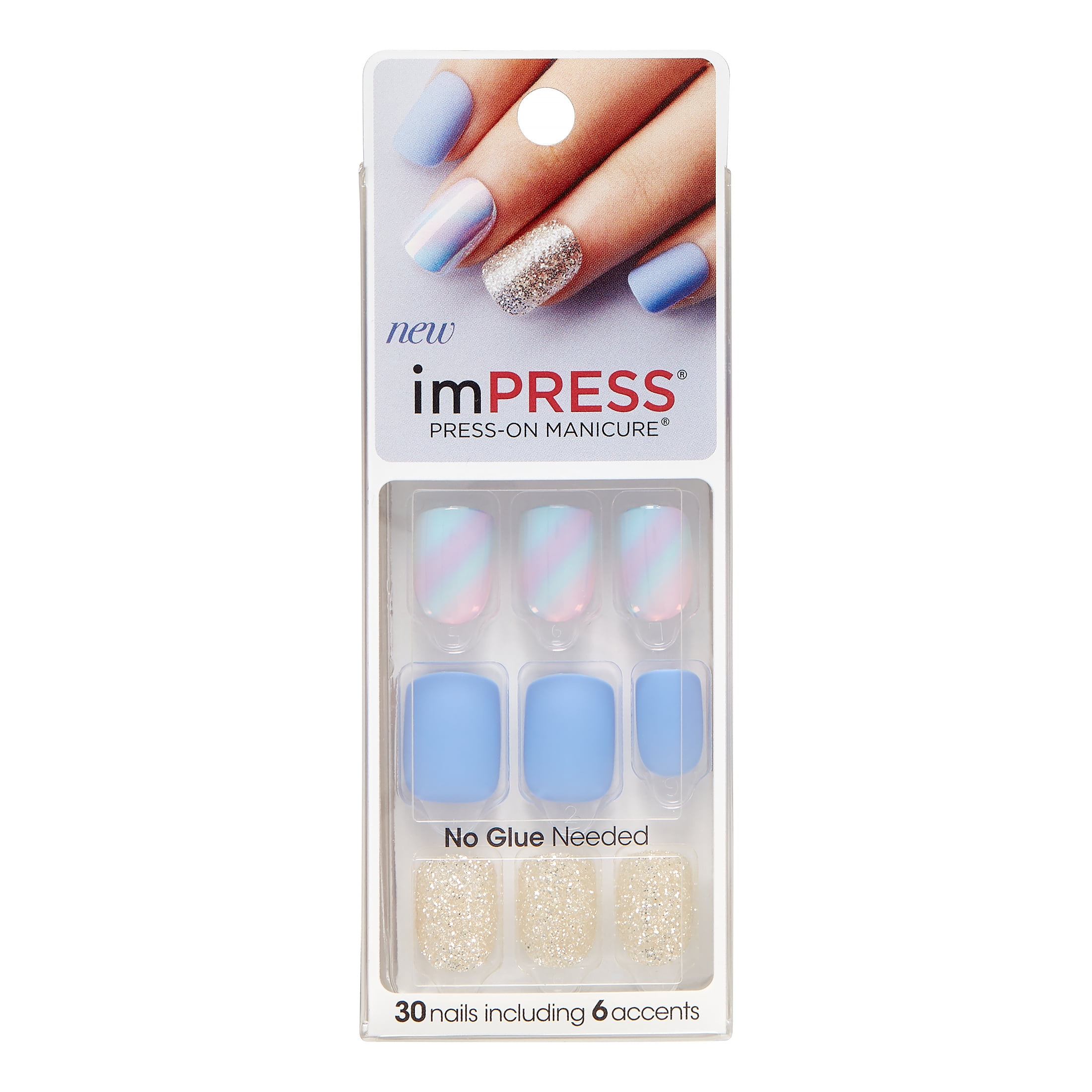 ImPRESS Press-on Nails Gel Manicure - Firefly - Walmart.com - Walmart.com