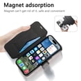 thumbnail image 3 of ELEHOLD Case for iPhone 15 Pro Max,2 in 1 Detachabl Wallet Plating Clear Case with Card Holder[Compatible with MagSafe Accessories],Black, 3 of 11