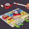 thumbnail image 4 of Infant And Young Children Fishing Toys Rope Puzzle Puzzle Early Education Baby Beaded Toy Farm Animal Transport Puzzle Three-in-one, 4 of 5