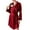 Wine, variant on VONCOS Robes for Women- Sexy Bathrobes Sleepwear Pajamas Gift for Women Black Size L