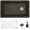 Brown, variant on Karran Usa QU-670-CN-PK1 Quartz Qu 31-3/4" Undermount Single Basin Quartz Composite