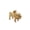 Gold, variant on Women's Men's Stainless Steel Trendy Hunting Dog Necklace Goth Animal Necklaces Silver