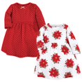 thumbnail image 1 of Hudson Vestidos de algodón para niñas Poinsettia Dot 9-12 meses, 1 of 1