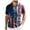 Brick Red, variant on V-Neck T-Shirts Men, 250 Years America American Flag Shirts for Men: 4th of July Hawaiian Shirt Patriotic Button Down 250 Anniversary USA Outfits(Hot Pink,L)