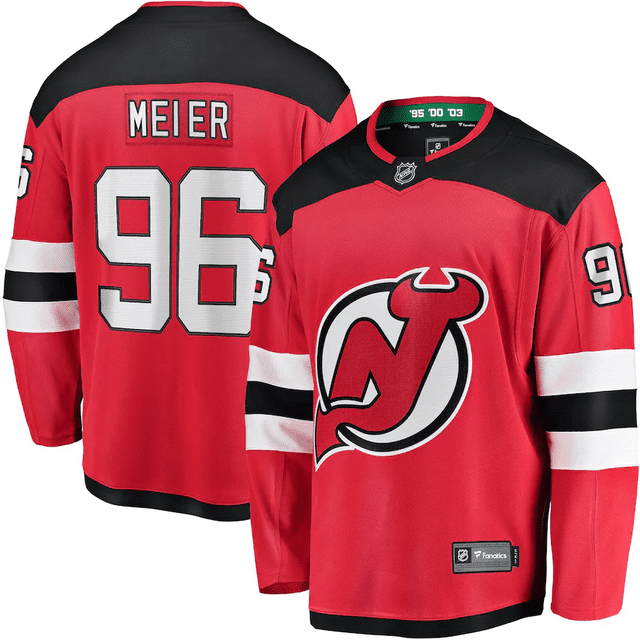 Timo Meier New Jersey Devils NHL Fanatics Chandail Domicile Breakaway, XX-Grand