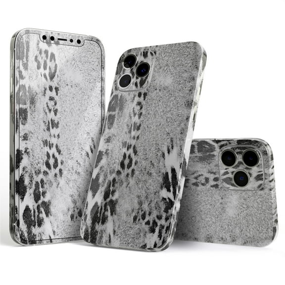 DesignSkinz White and Black Real Leopard Print Full-Body Skin Decal Wrap Cover for iPhone 16