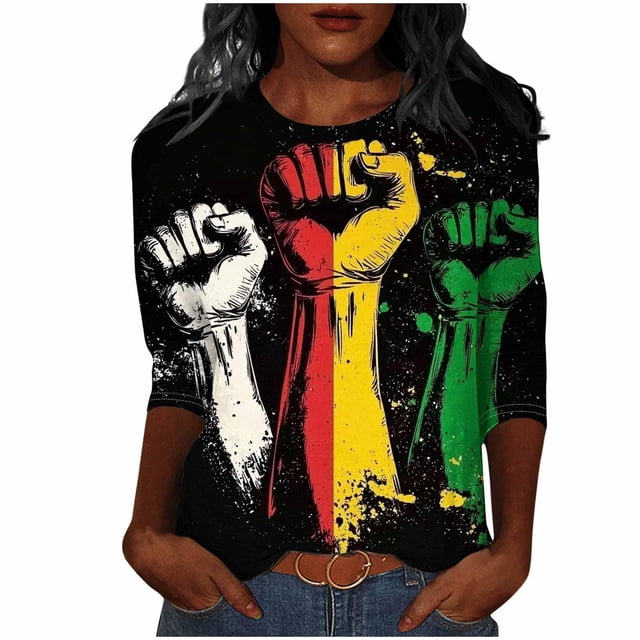 Krdevn Mode Décontractée T-Shirt à Manches Courtes Imprimé Col Rond pour Femmes Tenue Quotidienne et Élégante