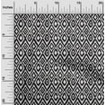 thumbnail image 2 of oneOone Polyester Spandex Black Fabric Asian Ikat Dress Material Fabric Print Fabric By The Yard 56 Inch Wide, 2 of 4