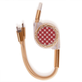 thumbnail image 1 of Decoracion de Navidad rojo con blanco. Cable de carga telescópico múltiples USB tres en uno, 1 of 3