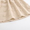 thumbnail image 4 of HCNTES Girls Casual Dresses Adorable Lavender Swiss Dot Long Sleeve Swing Dress for Daily Wear, 4 of 5