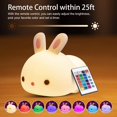 thumbnail image 2 of Luz de noche para bebé, lámpara de noche, luz de noche recargable para niños, luz de noche de conejo Baby Miffy, luz de noche LED eléctrica para niñas, niños y adultos, lámpara táctil,, 2 of 5