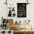 thumbnail image 2 of SM-XLHN Ghost Pumpkins Bats Cat Hey Boo Halloween Kitchen Towels Dish Towels, 18x26 Inch Seasonal Decoration Hand Towels Set of 2, 2 of 6