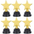 thumbnail image 4 of WEUVEB 6pcs Star Trophy Awards For Kindergarten Students Golden Plastic Awards, 4 of 9