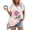 Pink, variant on Qulqfy Women's T Shirts Plus Size Graphic Short Sleeve Shirts Casual V Neck Tops Holiday Tops for Women L
