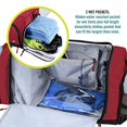 thumbnail image 4 of Bolsa de gimnasio FocusGear Ultimate 2.0, duradera, roja con 10 compartimentos, 4 of 6