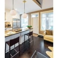 thumbnail image 3 of Living District Baxter 1-Light Metal Pendant in Brass and Frosted White Finish, 3 of 7