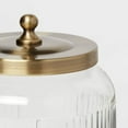 thumbnail image 4 of Small Glass Bath Canister Brass: Elegant Storage Container with Lid for Bathroom Organization, 4 of 4