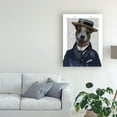 thumbnail image 3 of Trademark Fine Art 'Jack Russell in Boater Book' Canvas Art by Fab Funky, 3 of 3