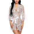 thumbnail image 1 of XmhyTop Babydoll Lenceria Mujer Erótica de Encaje Talla Grande L Blanco - Conjunto Ideal para Mujeres en Búsqueda de Sensualidad y Comodidad, 1 of 3
