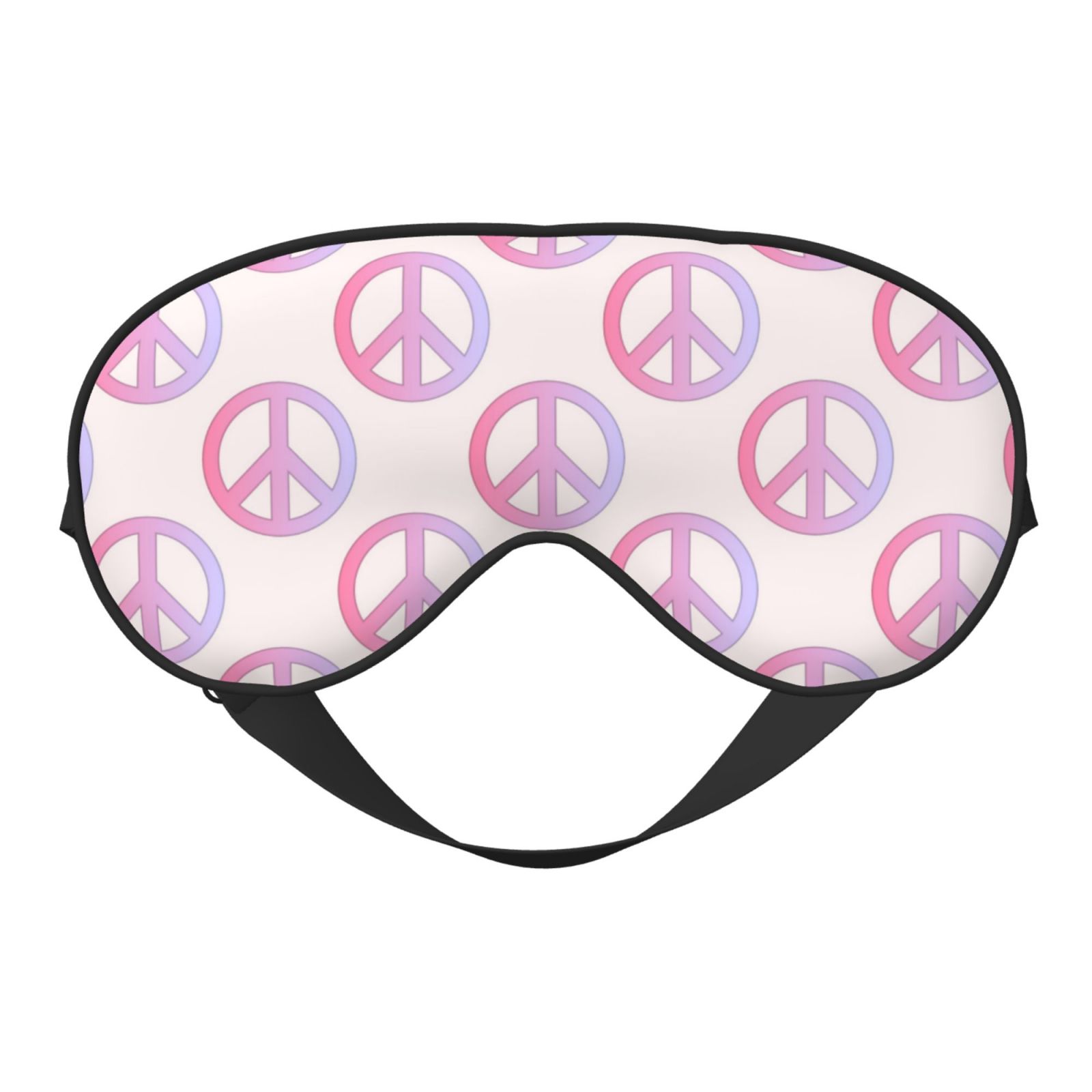 Eye Sleep Mask for Women Men - 90s Style Peace sign Retro Adjustable Soft Buckle Travel Eye Masks for Sleep Mask Blackout, Sleeping Mask for Women Men, Funny Blindfolds for Party Games