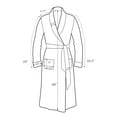 thumbnail image 6 of Women's Sherpa Bathrobe, Soft Warm Fleece Long Robe, Shawl Collar, Comfy, Full Length, 6 of 6