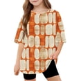 thumbnail image 2 of Virmaxy (5-15 Years) Boys Girls Fashion Casual Shirt Teenagers Solid Color Short Sleeve Round Neck Top Summer Loose Casual Trendy Pullover Shirt Multicolor-13 12 Years, 2 of 7