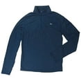 thumbnail image 2 of ARADOX Men's DRI Release 1/4 ZIP Base Layer Performance Top, Merino blend (Blue Iris, Large), 2 of 2