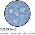 thumbnail image 3 of FREEAM Kids Round Nursery Area Rug 3 ft Snowflakes Winter Christmas Non Slip Play Mats for Kids Boys Girls Playing Room Living Room, 3 of 6