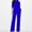 Blue, variant on pstuiky Dressy Jumpsuits for Women, Solid Color Casual Long Palazzo Pants Pants Basic Rompers for Women Black L