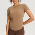 thumbnail image 4 of Short Sleeve Shirts for Women, Queen Womens Basic T Shirts Summer Tops 2026 Crop Short Sleeve Slim Fit Tee Cute Gym Workout Clothes, 4 of 6