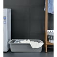 thumbnail image 5 of Teyyvn 4 Pack 32 L Plastic Bus Tubs, Gray Large Utility Bus Box, Commercial Tote Box, 5 of 8
