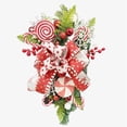 thumbnail image 5 of SYNPOS Christmas Wreath Fall Christmas Door Wreath Candy Wreath Decorations Window Front Door Decoration Wall Hanging Sign for Thanksgiving Christmas Decoration Props, 5 of 5