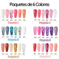 thumbnail image 2 of Set 6 Polygel UNIVERSOENLINEA.COM Manicura Decoración Uñas Glitter Nude Pincel, 2 of 7