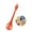 Red, variant on Plastic 2 in 1 Multipurpose Eggs Beater and Tongs with Ergonomic Handle Nonslip Dishwasher Safe Kitchen Gadget