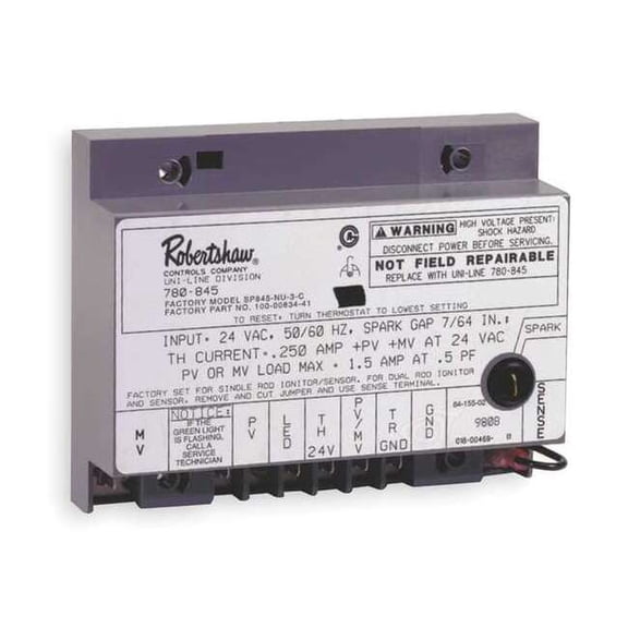 Robertshaw Ignition Module,Intermittent Pilot,24 V 780-845