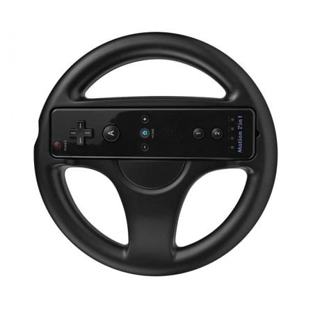 Racing Steering Wheel for Nintendo Wii Black