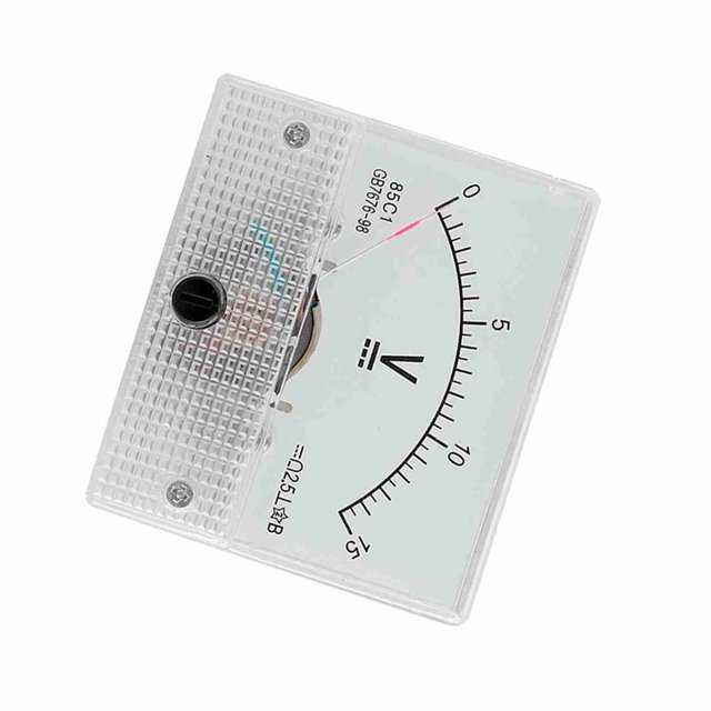 Analog Panel Meter, Current Voltmeter with 2.5 Accuracy Plastic DC Analog Voltage Meter for Home Experiments, DC Voltage Meter, Low Consumption