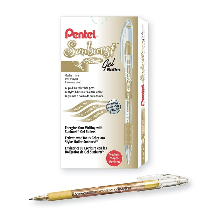 Pentel Sunburst Gold Metallic Pen