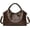 Coffee, variant on Women's Soft Leather Hobo Handbag, Medium Crossbody Satchel Tote Bag with Top Handle for Work Travel