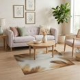 thumbnail image 3 of ODIKA Tropical Palm Frond Botanical Symmetrical Motif Border Rectangular for Playroom, Bedroom, Reading Nook, Pet Friendly & Kids Safe Play, 3 of 7