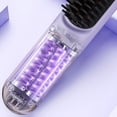 thumbnail image 4 of 2026 Hair Straightener Brush Cordless Hair Straightener Brush For Short Hair Mini Portable Travel Straightening Hair Comb Brush With 9 Temps Fast Heating For All Hair Types,Red, 4 of 7